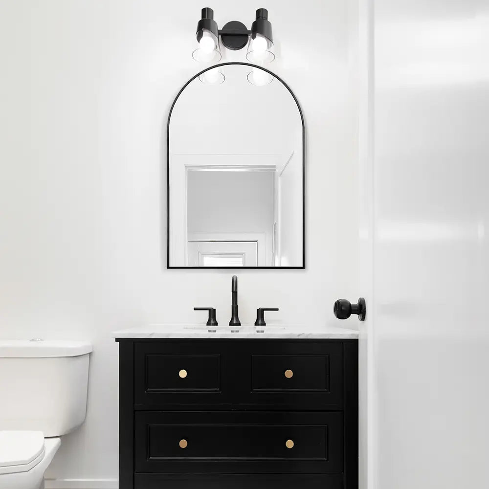 Fenny Arched Metal Wall Mirror 900MM x 600MM