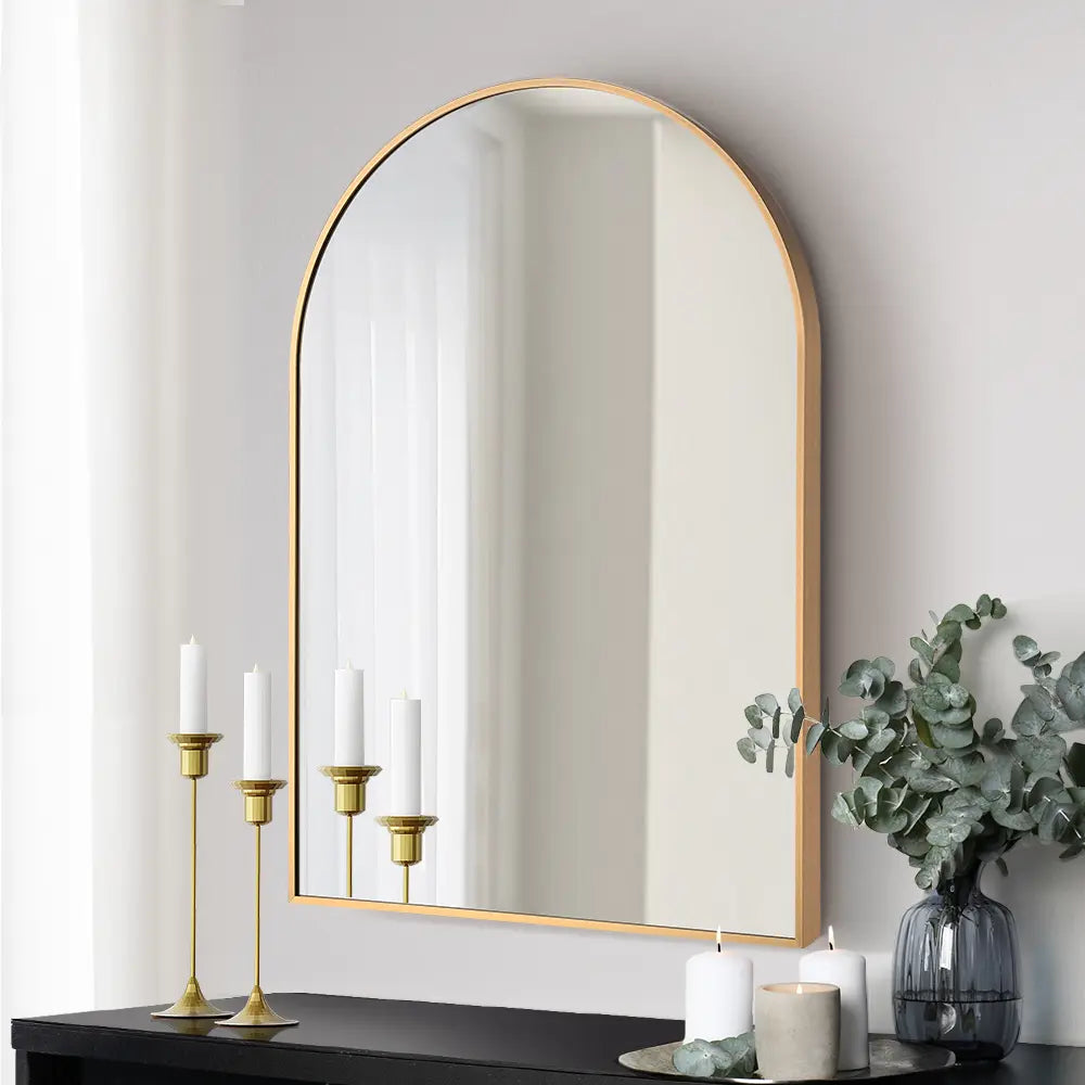 Fenny Arched Metal Wall Mirror 900MM x 600MM
