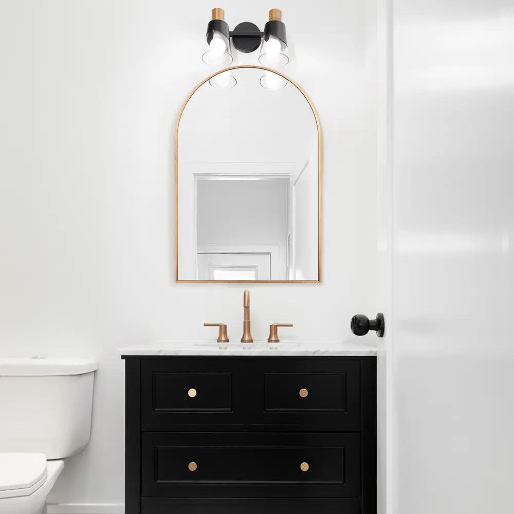 Fenny Arched Metal Wall Mirror 900MM x 600MM
