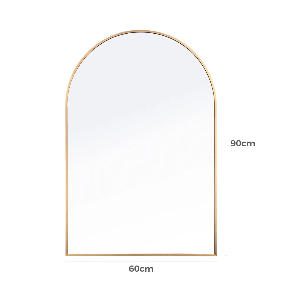 Fenny Arched Metal Wall Mirror 900MM x 600MM