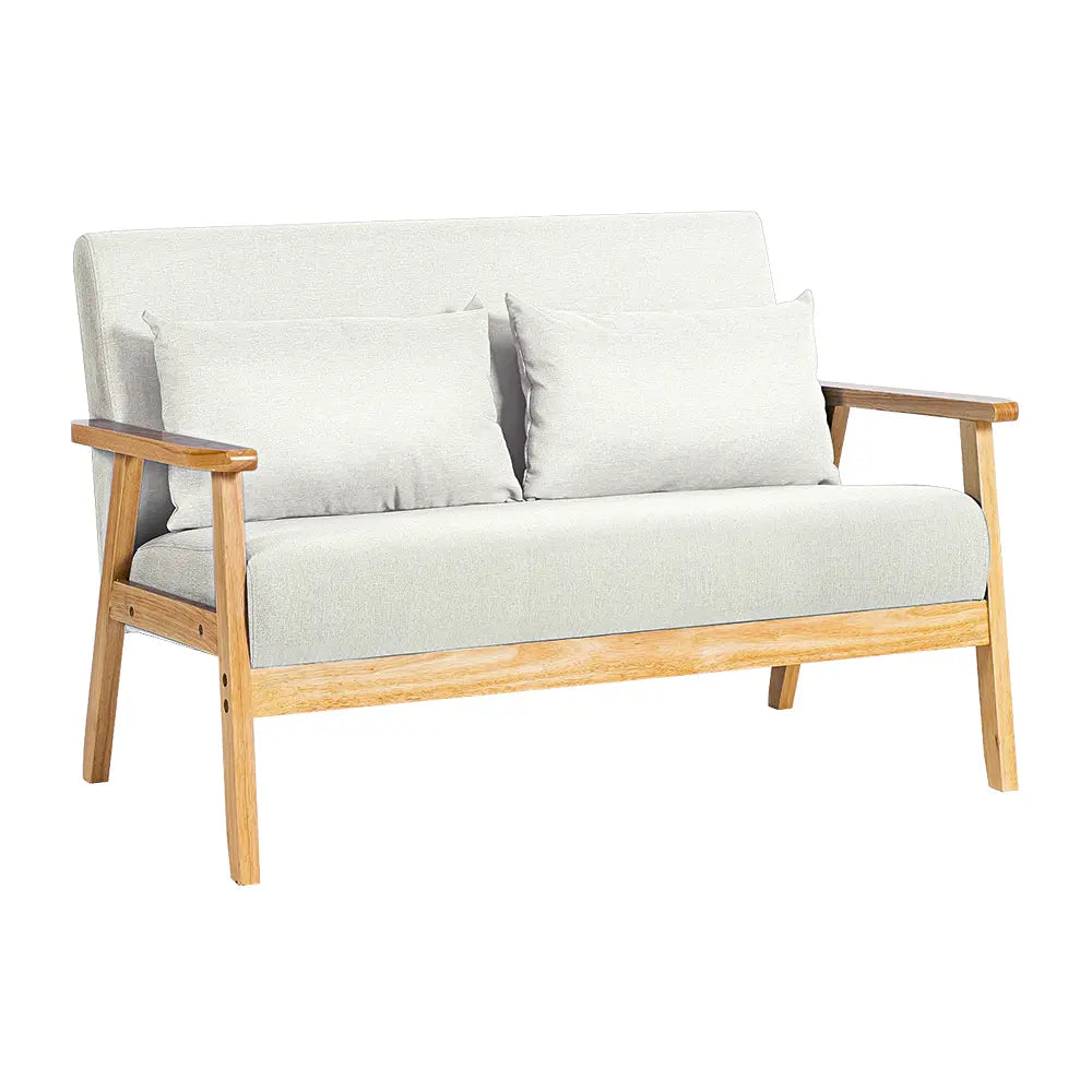 Dove double armchair sofa in living room setting
