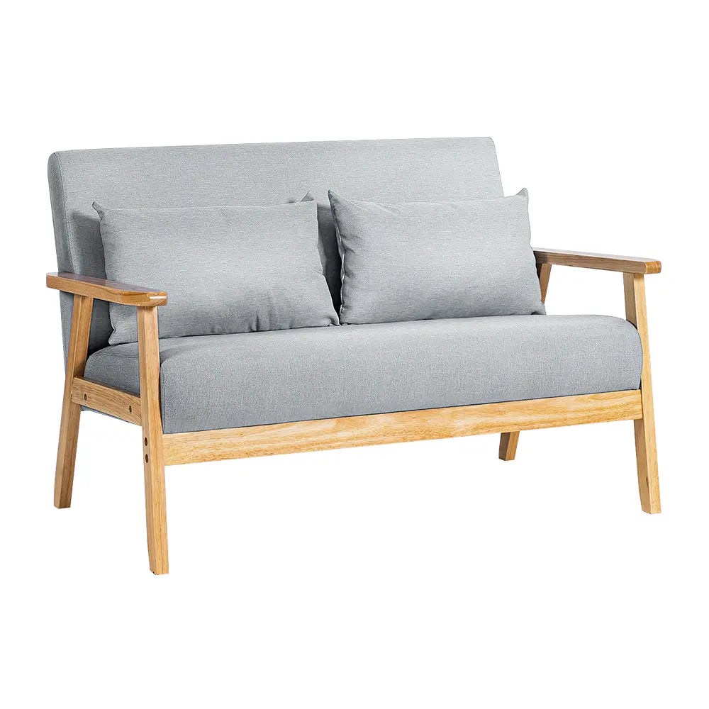 Stylish Dove double armchair sofa front view