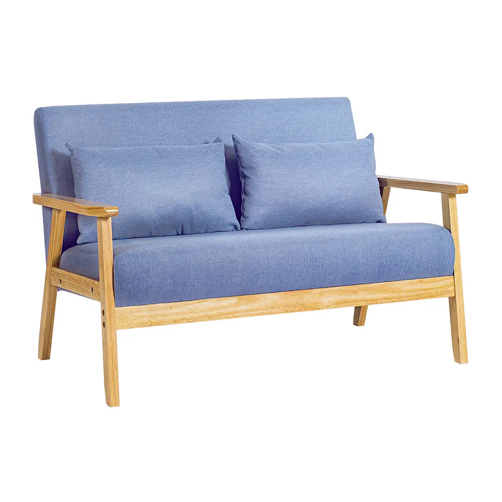 Dove double armchair sofa with decorative pillows