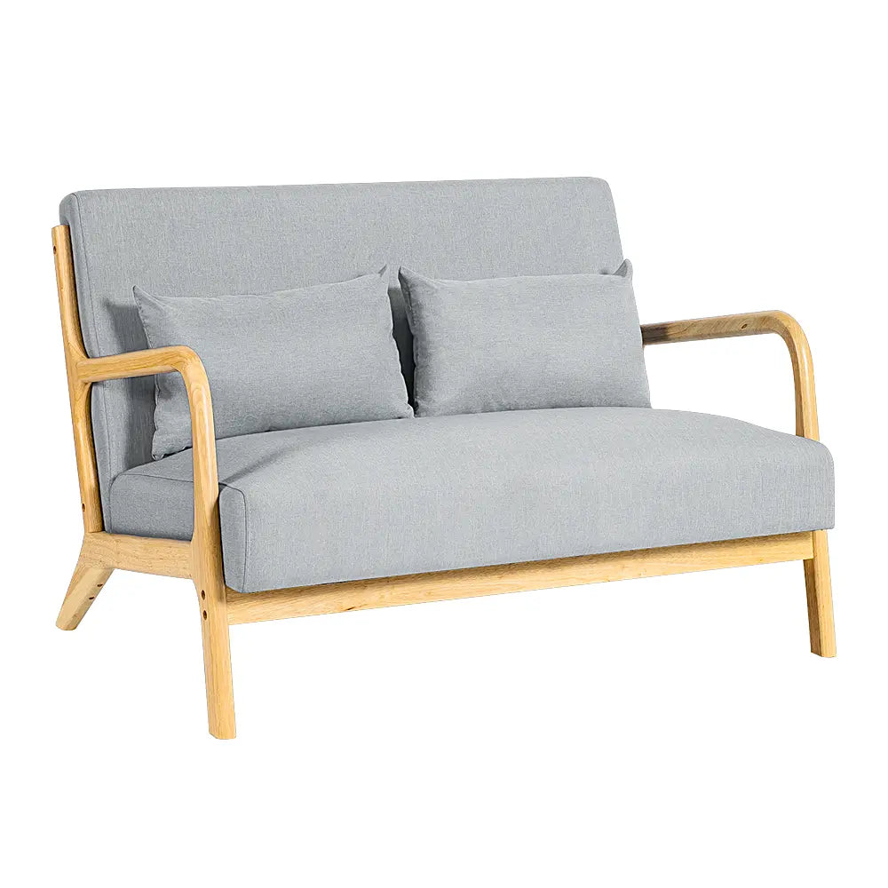 Cali double armchair sofa in a cozy living room setting