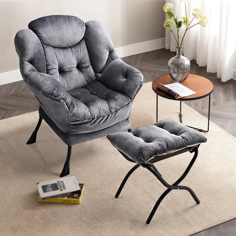 Ridley Armchair paired with a coffee table in a contemporary living room