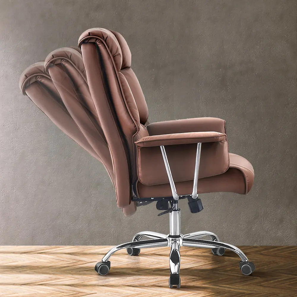 Sarif Executive Chair with padded armrests and ergonomic backrest close-up