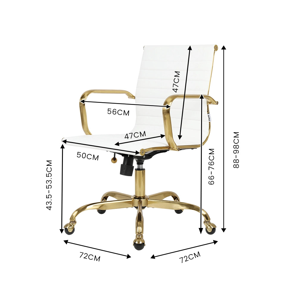 Eames replica executive chair with firm seat and chrome base