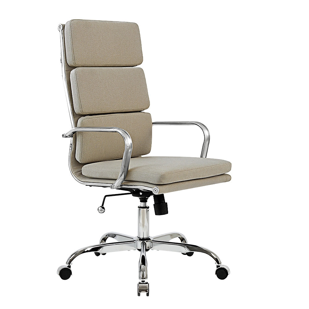 High-back Eames replica chair providing ergonomic support