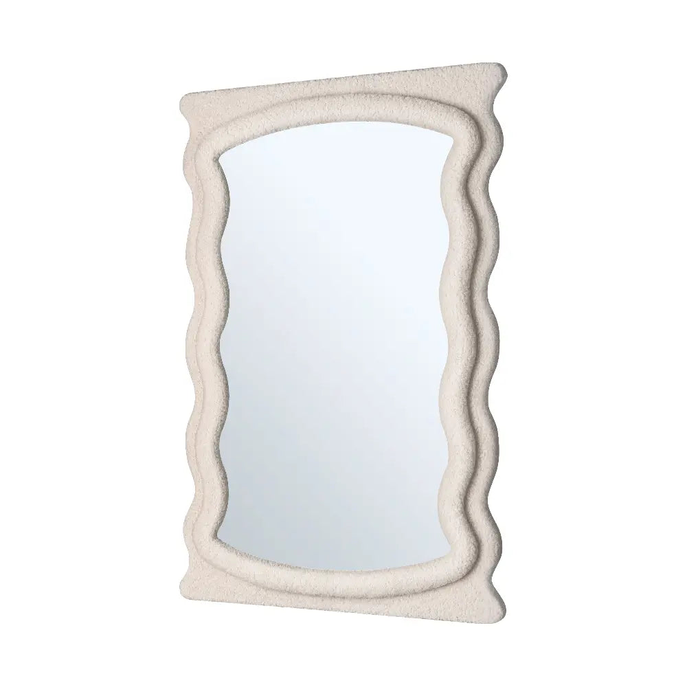 Sabrina Wavy Fabric Wall Mirror 600MM x 900MM