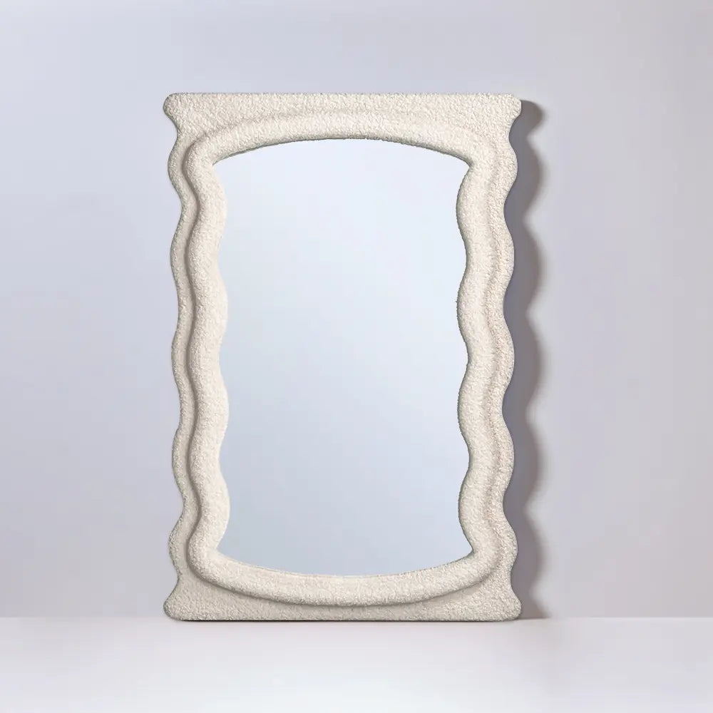 Sabrina Wavy Fabric Wall Mirror 600MM x 900MM
