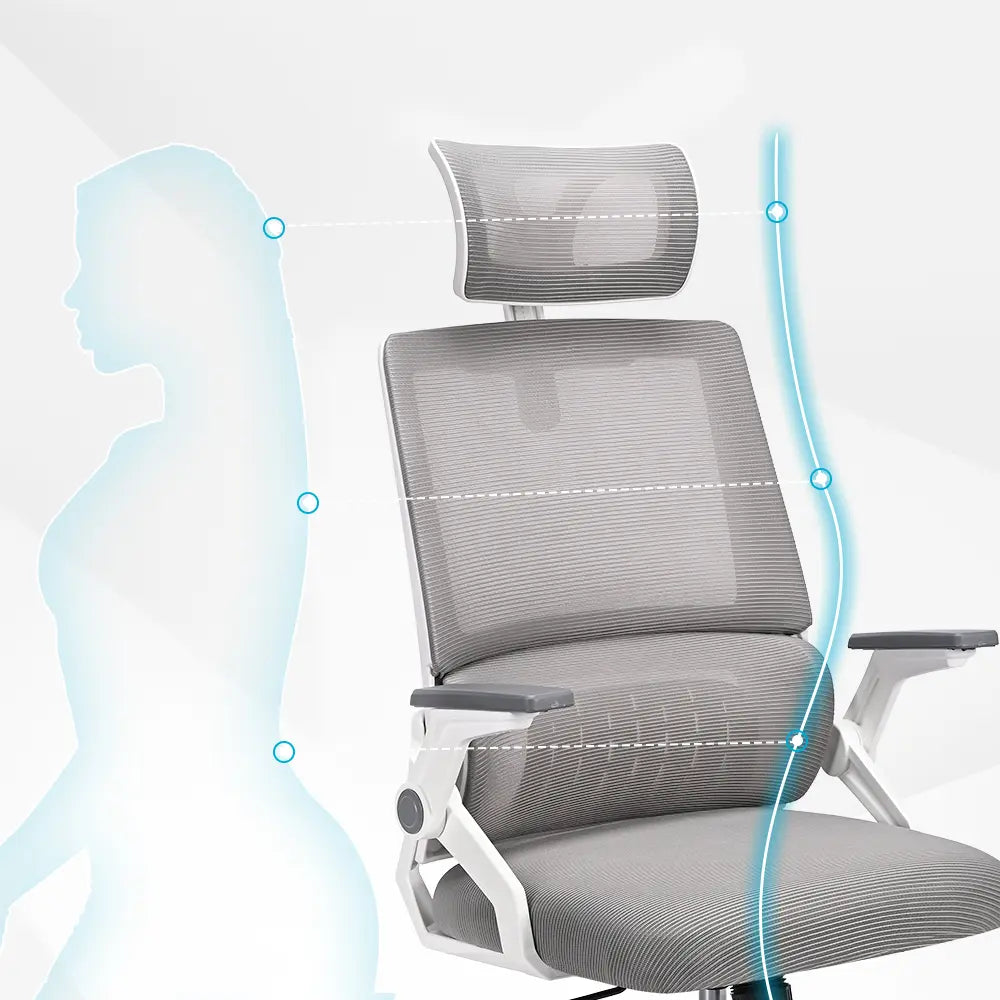 Side view of Cushy ergonomic office chair