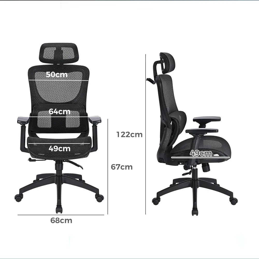 Cushioned seat and backrest on Cushy STD chair