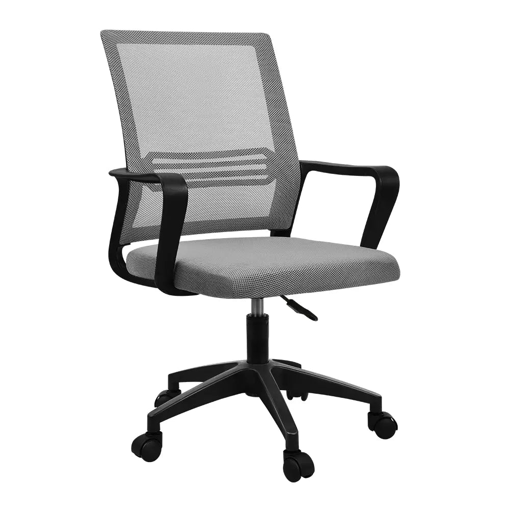 Gray Soleil Mesh Office Chair in a modern home office setting