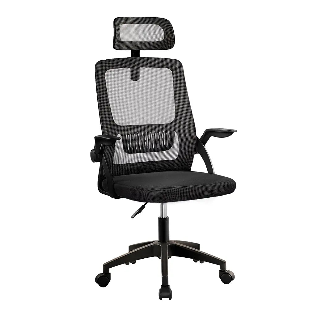 Close-up of breathable mesh material on Empire office chair