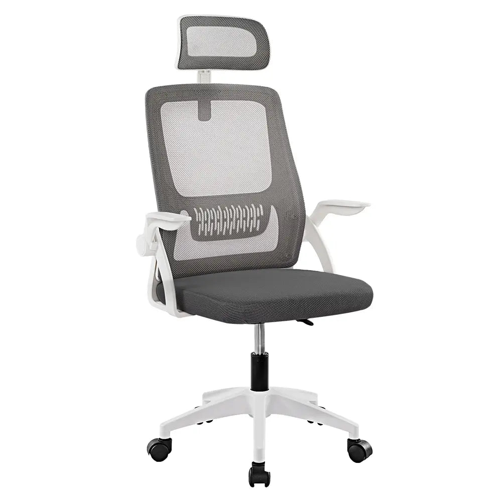 Sleek Empire mesh chair with padded seat and adjustable armrests
