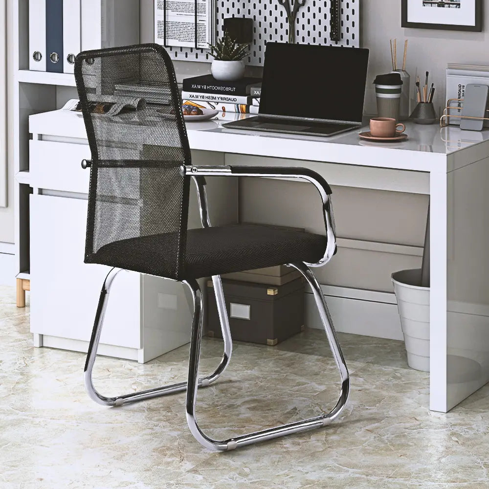 Side view of the Totem Mesh Office Chair showing its ergonomic design