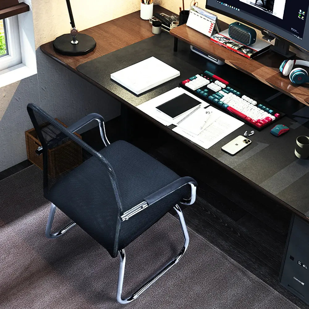 Close-up of the breathable mesh backrest on the Totem Mesh Office Chair