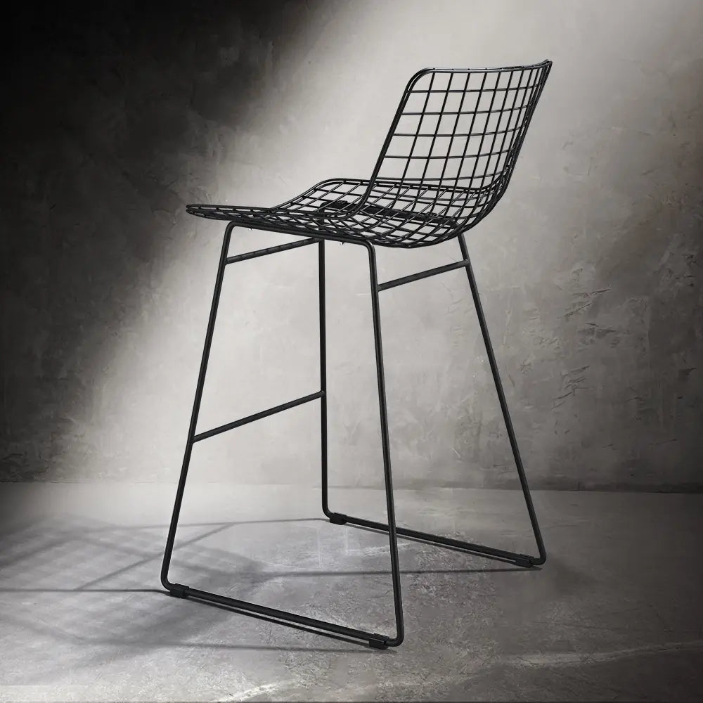 Grier Steel Bar Stool with Backrest Upgrade