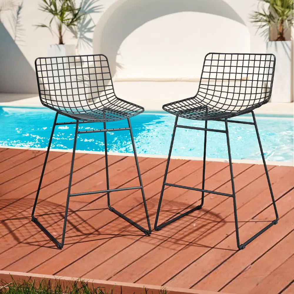Grier Steel Bar Stool with Backrest Upgrade