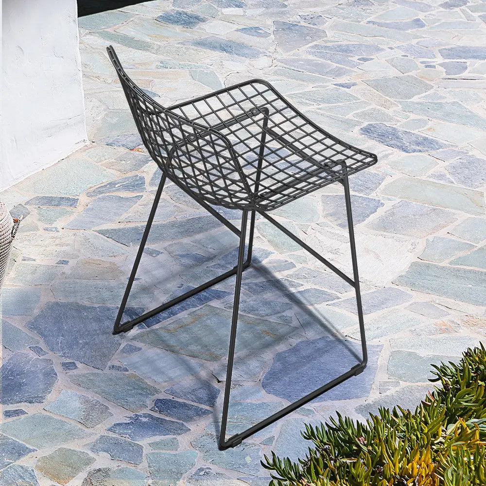 Grier Steel Bar Stool with Backrest Upgrade