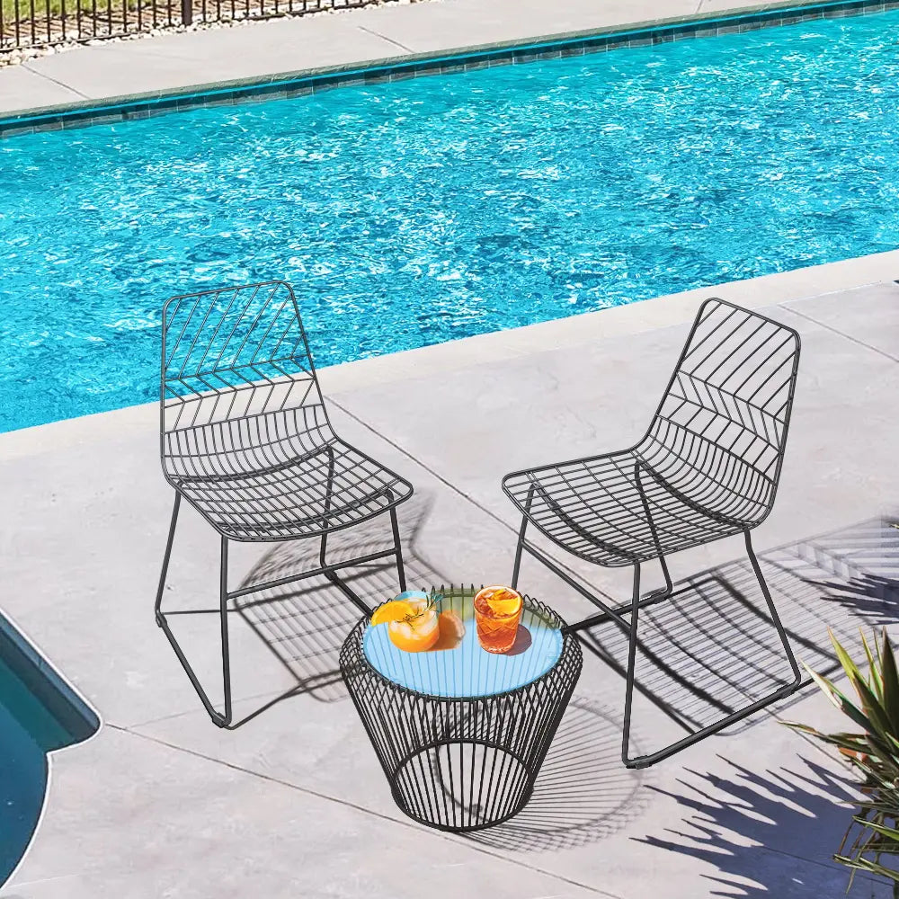 Gloster Metal Patio Dining Chairs