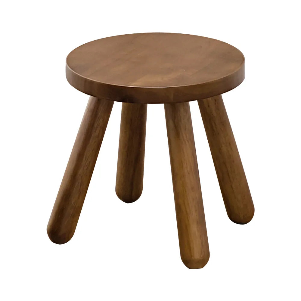 Side view of the Olivia Kids Stool showing its sturdy, child-safe design