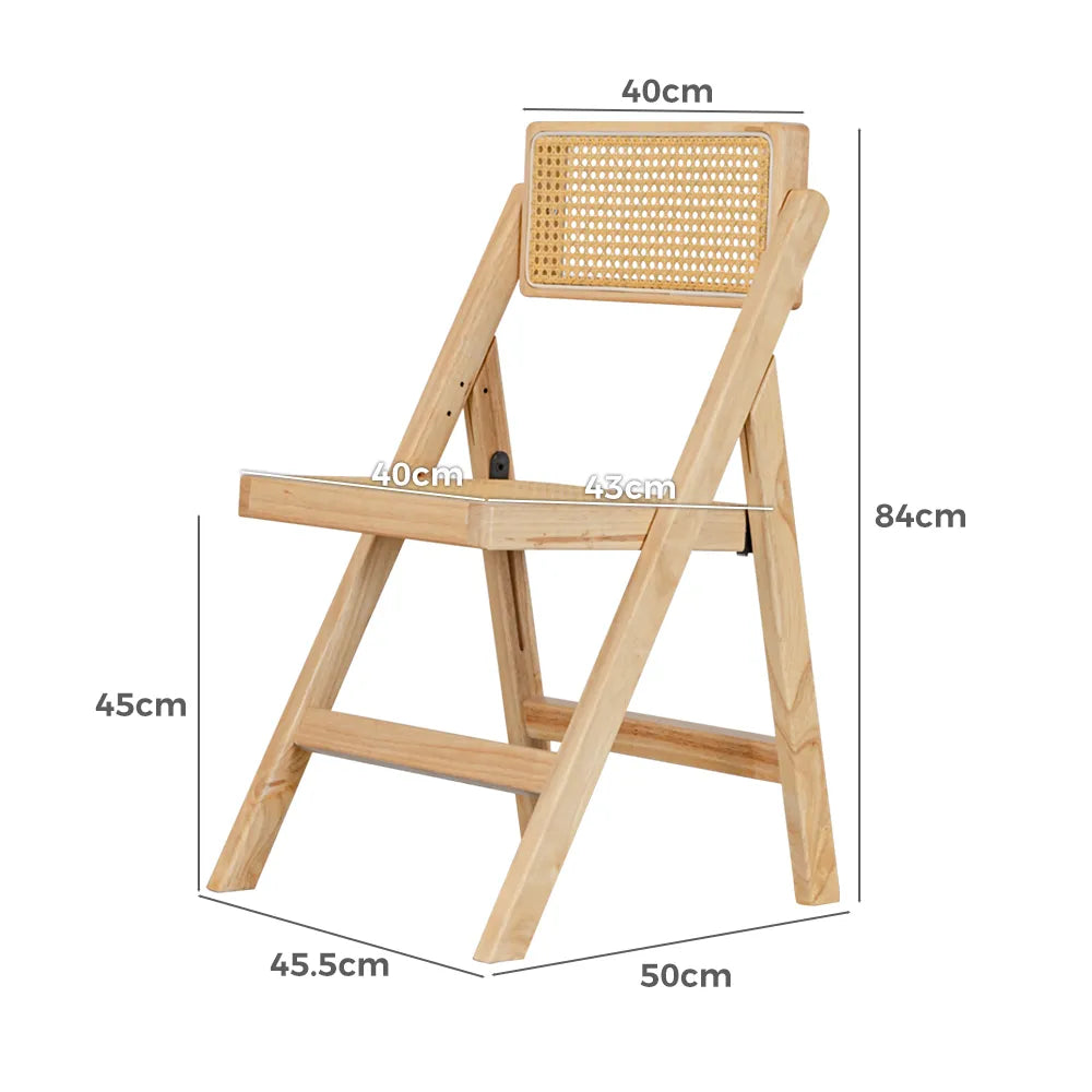 Front view of the Rye Dining Chairs with comfortable cushioned seats