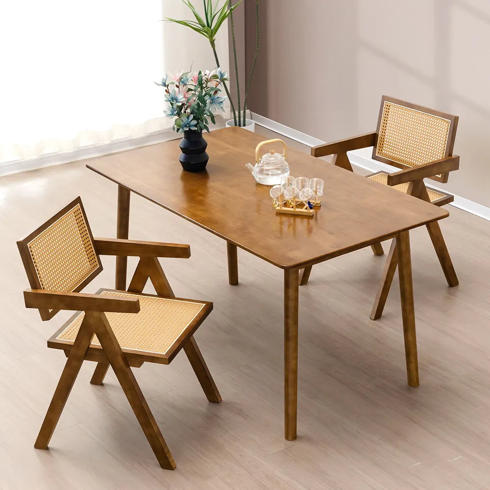 Alto dining chairs in sleek dining room with wooden table