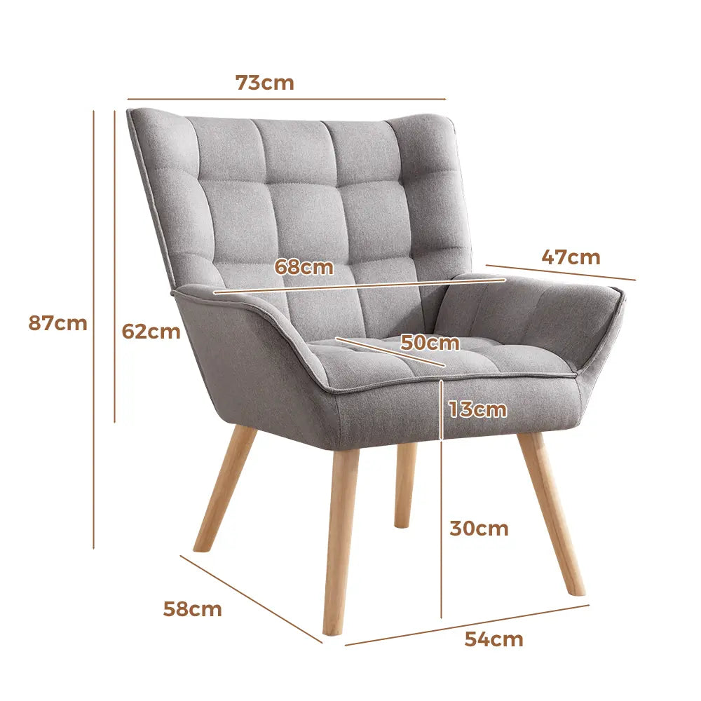Elegant Jean armchair in a chic living room setting