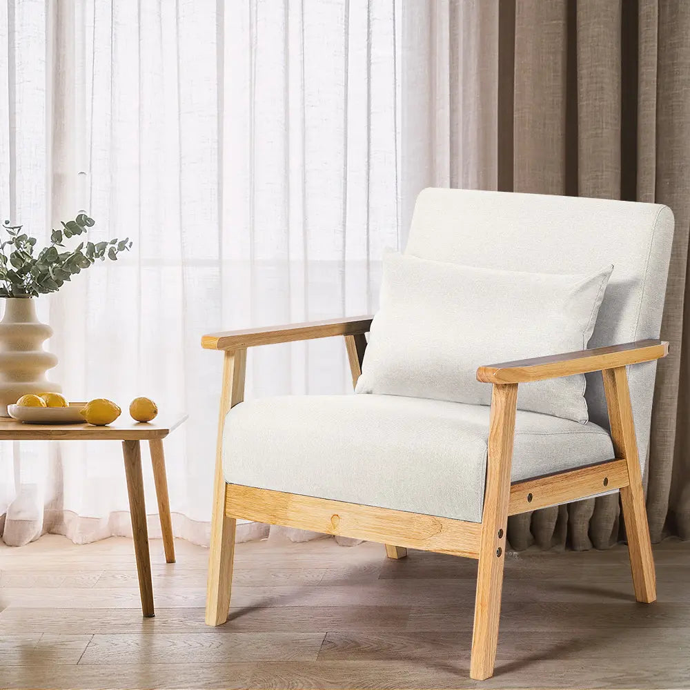 Modern Dove single armchair sofa with soft cushions
