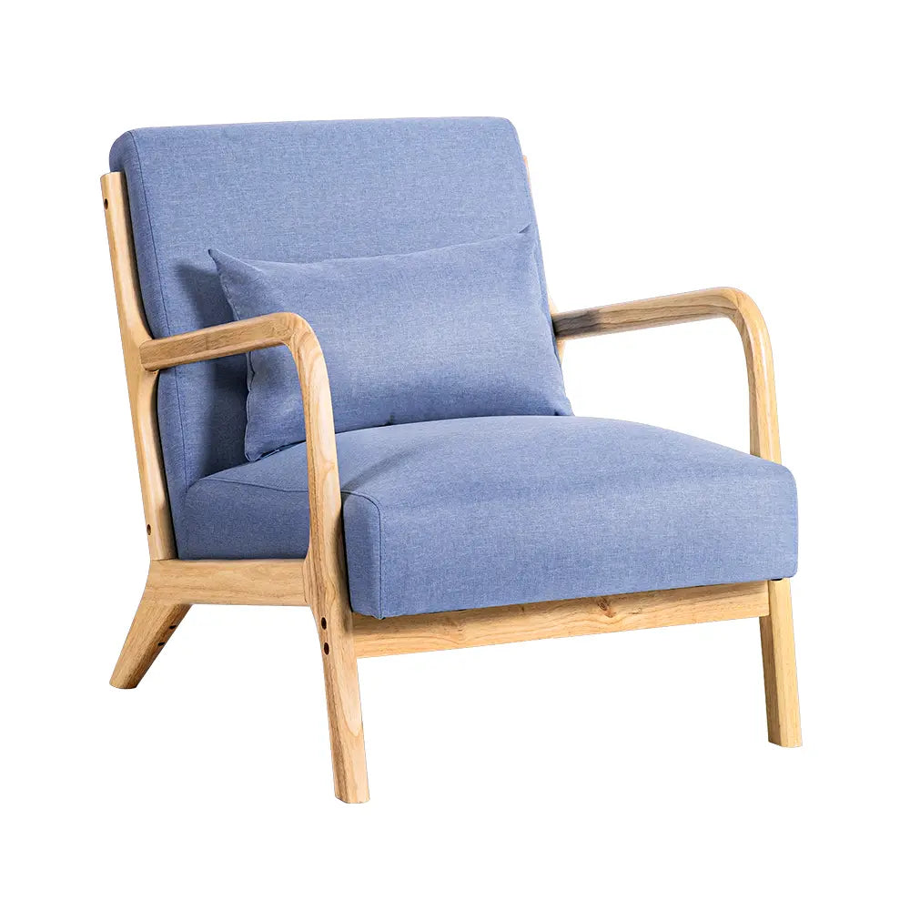 Sleek and comfortable Cali armchair placed in a contemporary living space