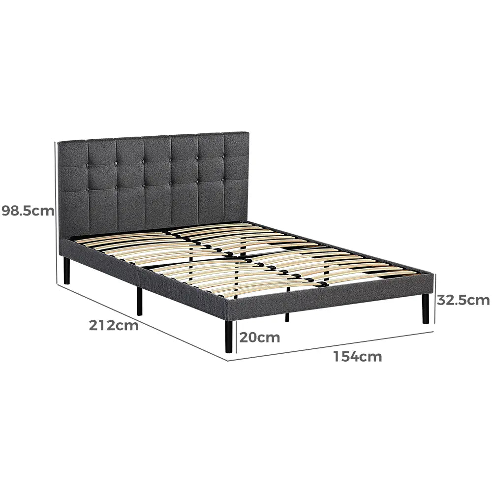 Elevated Bole bed frame providing ample storage