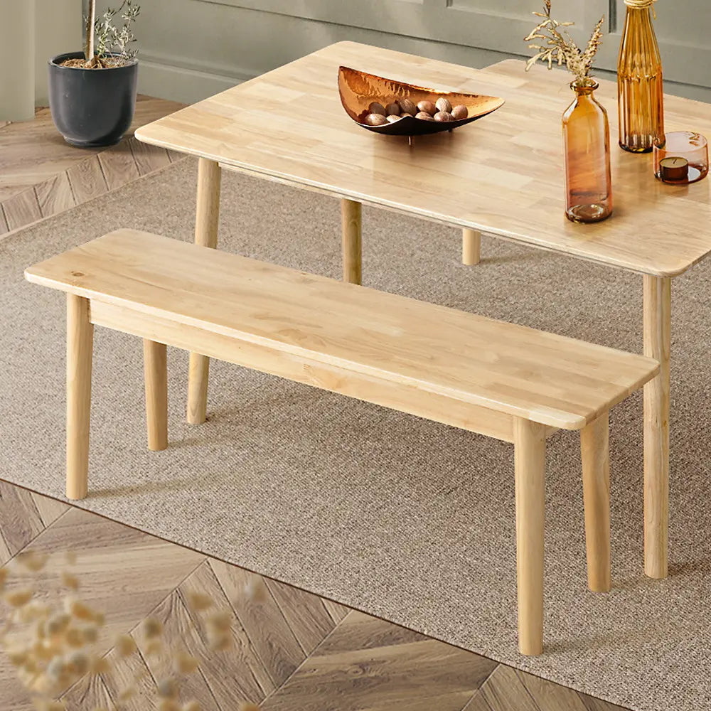 Serif Bench in a modern entryway with minimalist décor