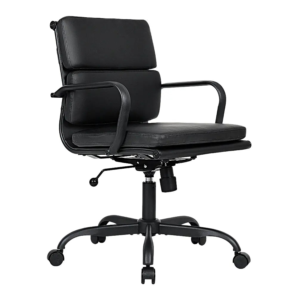 Elegant Eames replica executive chair in minimalist office décor