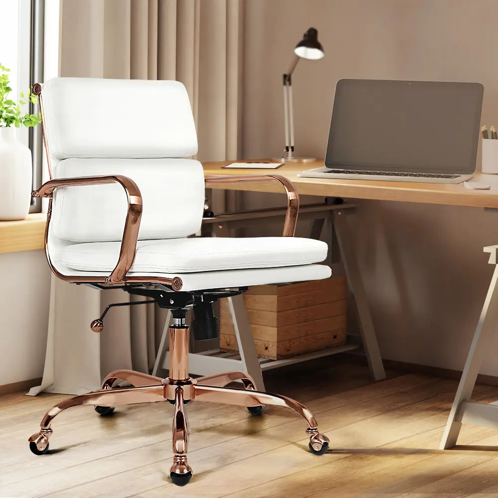 Professional office with Eames replica PU leather chair