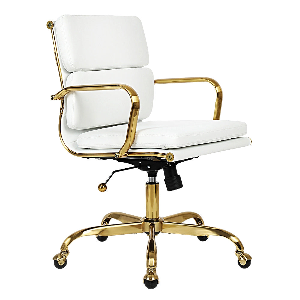 Eames replica chair featuring modern PU leather and sleek design