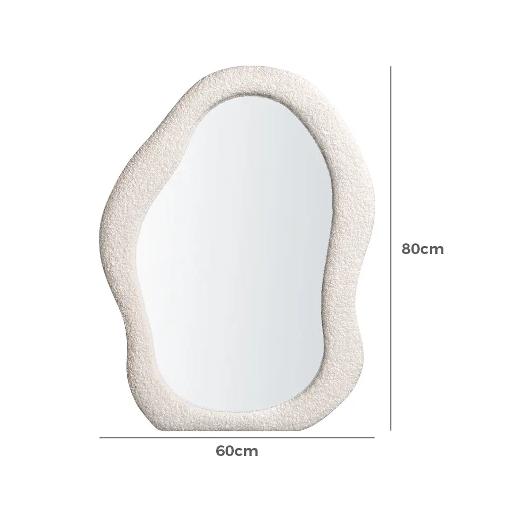 Sabrina Irregular Fabric Wall Mirror 600MM x 900MM