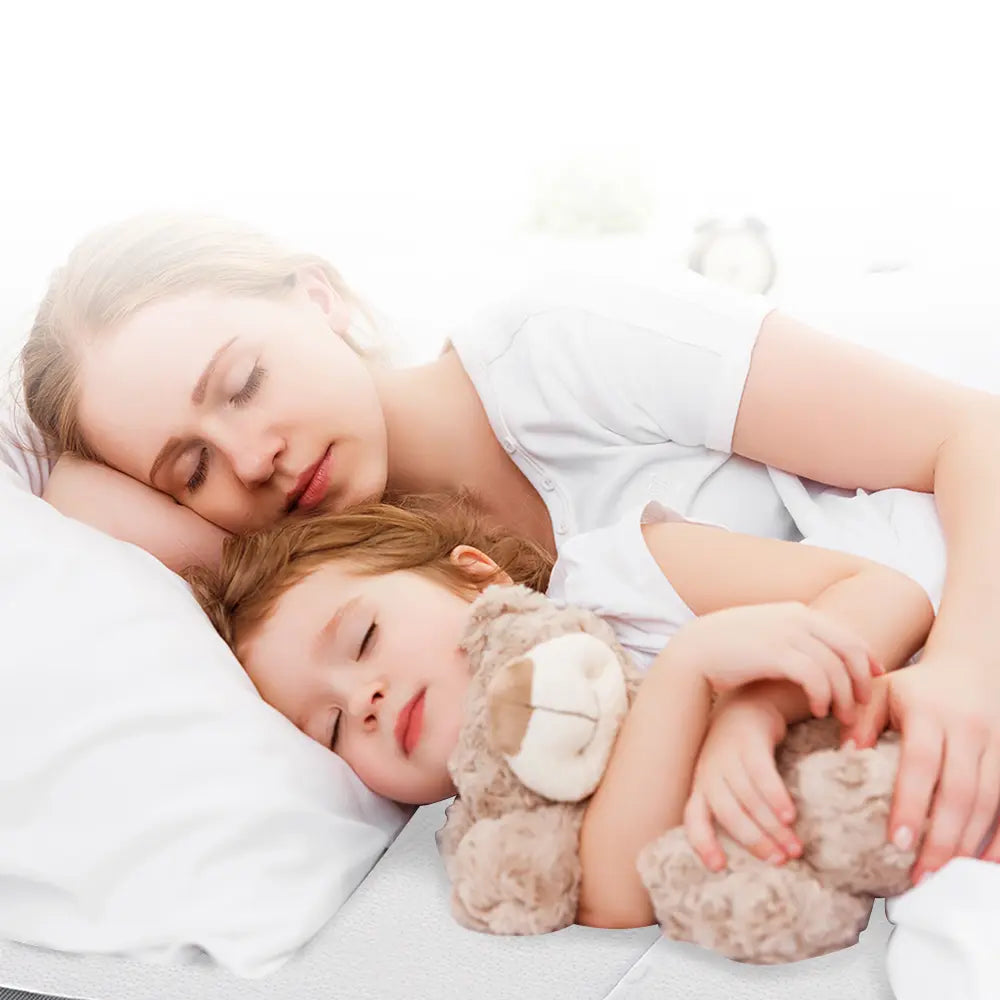 Joey foldable foam mattress set up for kids' sleepovers