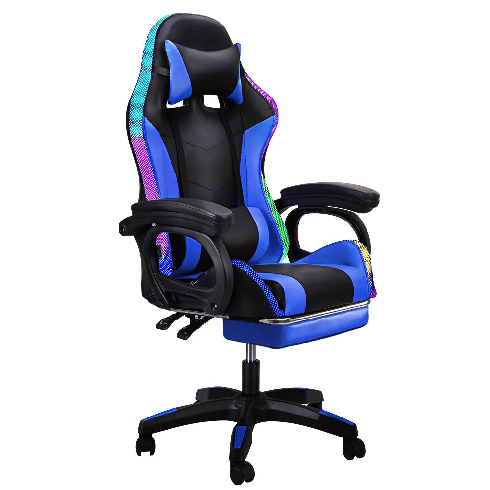 Marvel LED Gaming Chair with headrest and lumbar support pillows