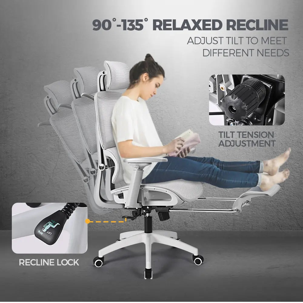 Cushy PRO ergonomic chair with adjustable armrests