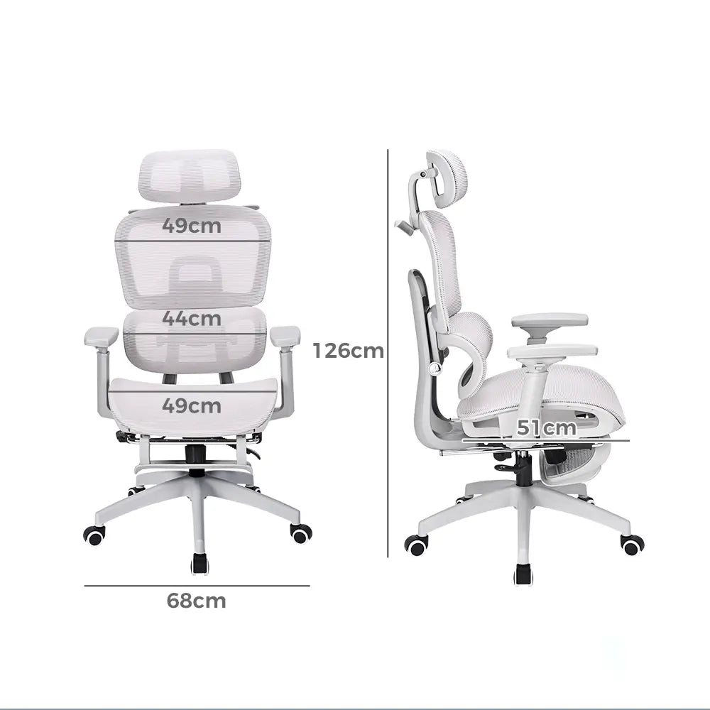 Office chair PRO with padded seat and breathable mesh back