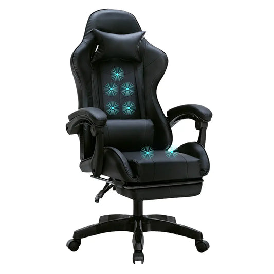 Harper Gaming Chair with 7 Point Massage & Footrest