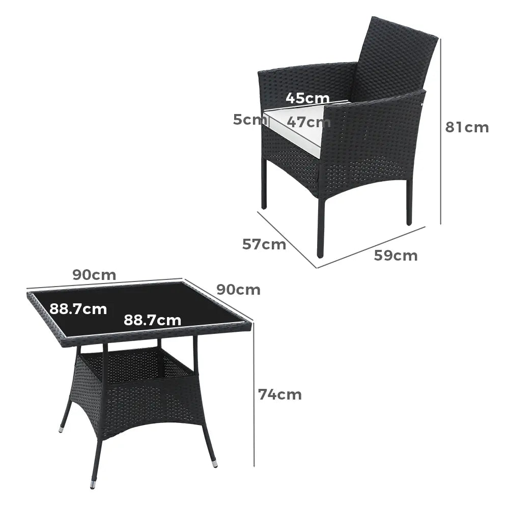 Elegant Felix patio dining set with modern design