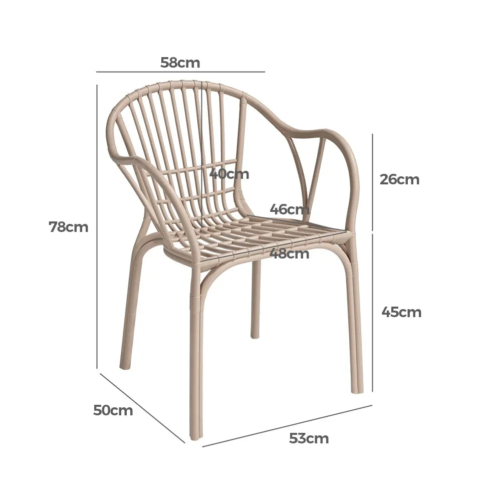 Molly Outdoor Dining Arm Chair