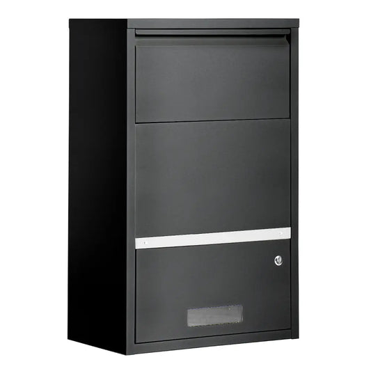 Dimma parcel drop box with wood grain finish