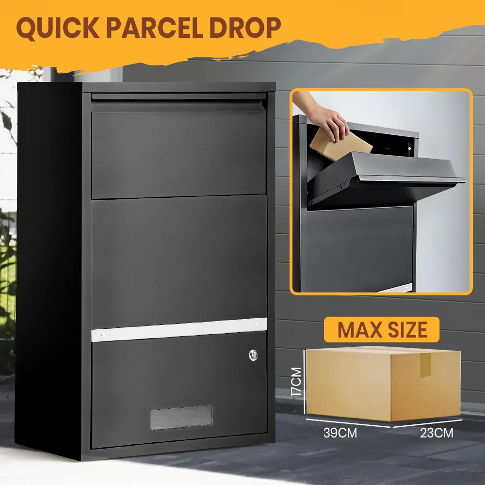 Dimma drop box with locking mechanism for safe deliveries