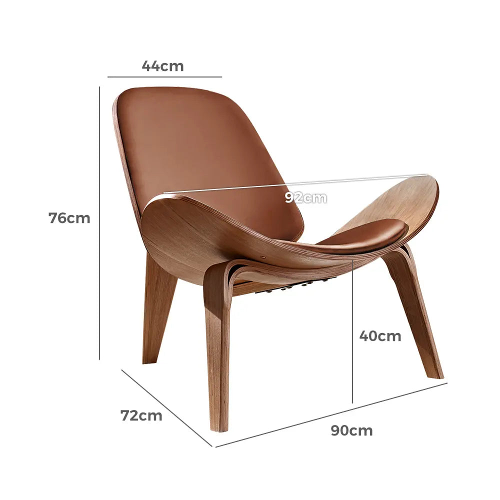 Side angle of the Sierra Lounge Chair showcasing its supportive frame height