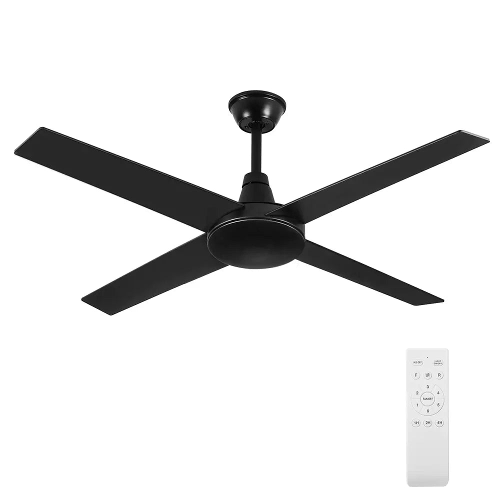 Spitfire 52“ Wooden Ceiling Fan with Remote Control 6 Speed