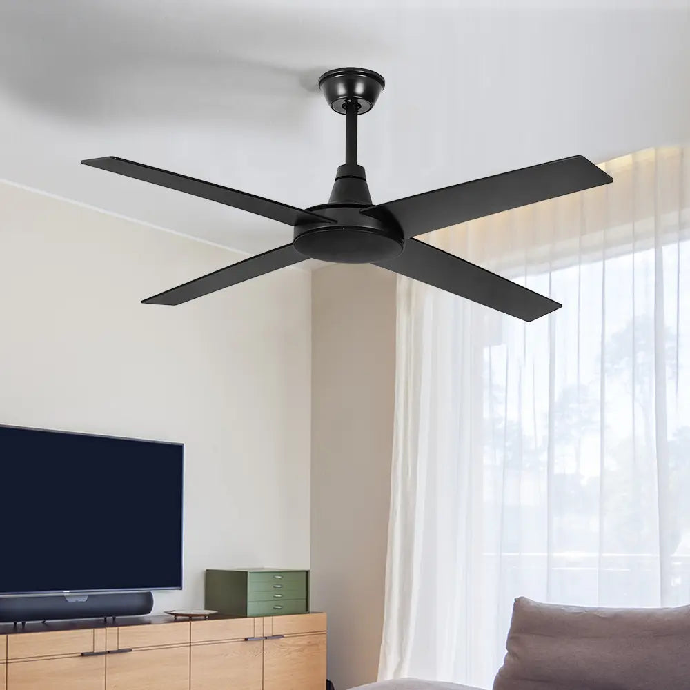 Spitfire 52“ Wooden Ceiling Fan with Remote Control 6 Speed