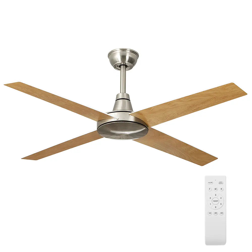 Spitfire 52“ Wooden Ceiling Fan with Remote Control 6 Speed